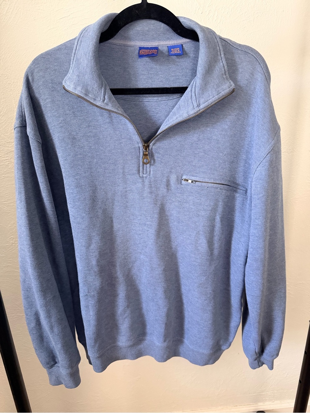 Men’s Pendleton Light Blue Quarter-Zip Men's Sweater Size medium